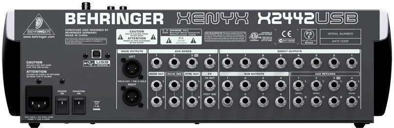 Behringer xenyx x2442usb drivers for mac